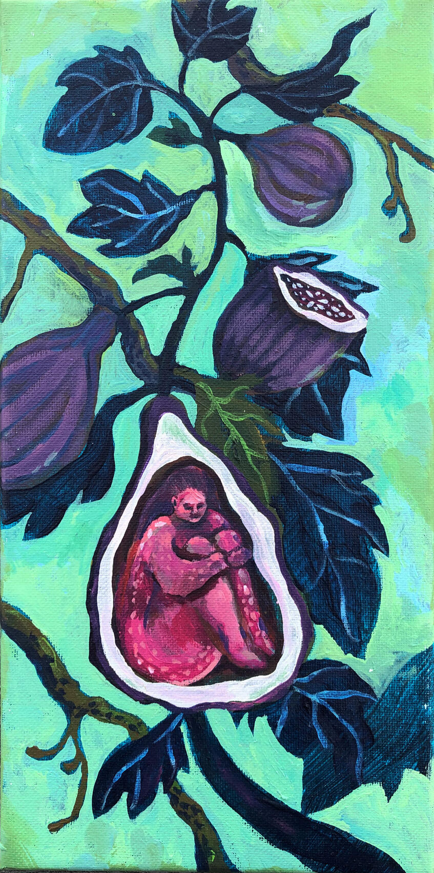 Fig Nest 2024, Acrylic on Canvas