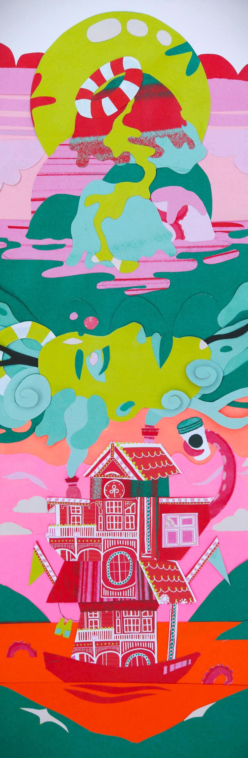 Echoes of Home 2025, mixed media collage